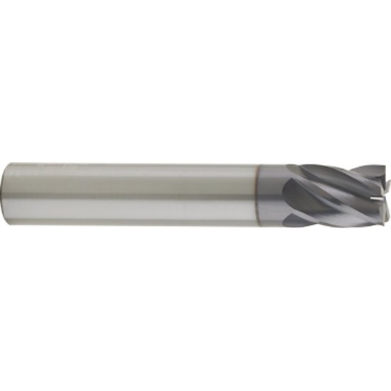 Picture of Gorilla Mill GM516FS5	 Dia 5/16" SH 0.3125 LOC 0.50 OAL 2.00 End Mill Standard Flute Variable Helix Carbide TiAlN Single End Square Sharp